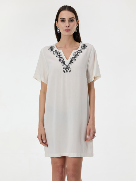 Orsay Кремава дамска рокля до коляното ORSAY