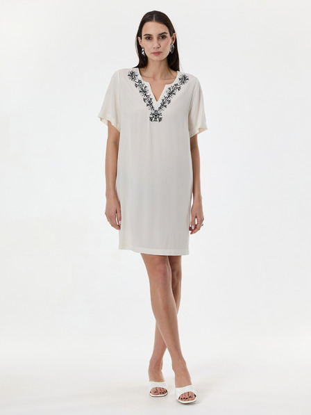 Orsay Кремава дамска рокля до коляното ORSAY