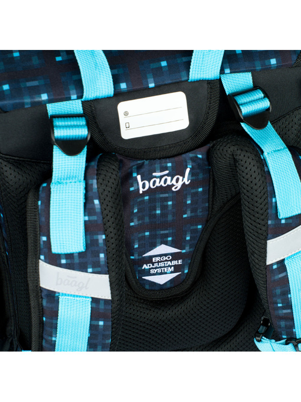 BAAGL  Ergo Minecraft Blue Axe Ученическа раница