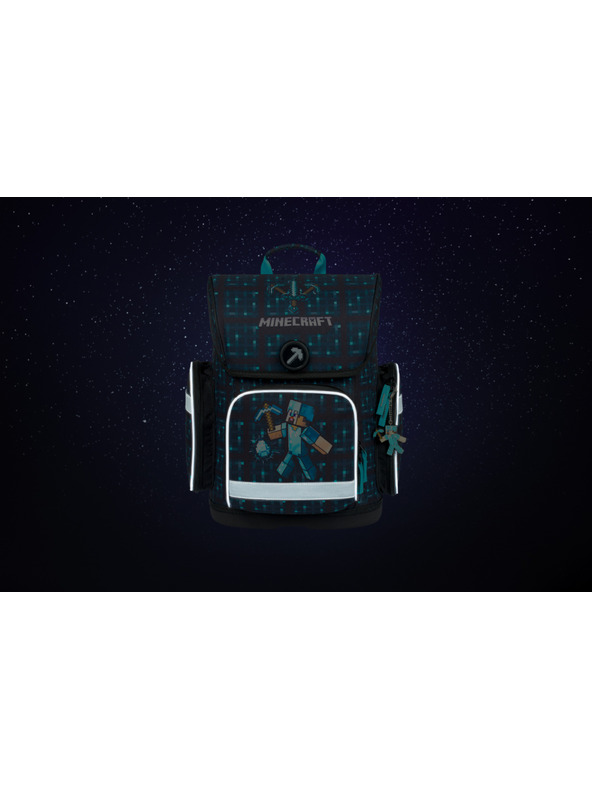 BAAGL  Ergo Minecraft Blue Axe Ученическа раница