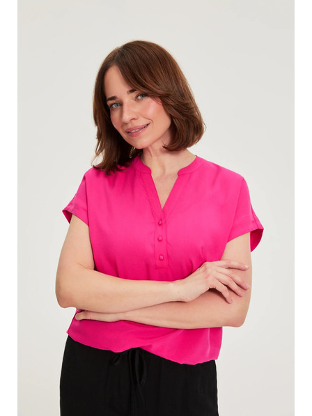 Moodo Риза от вискоза лилава Moodo