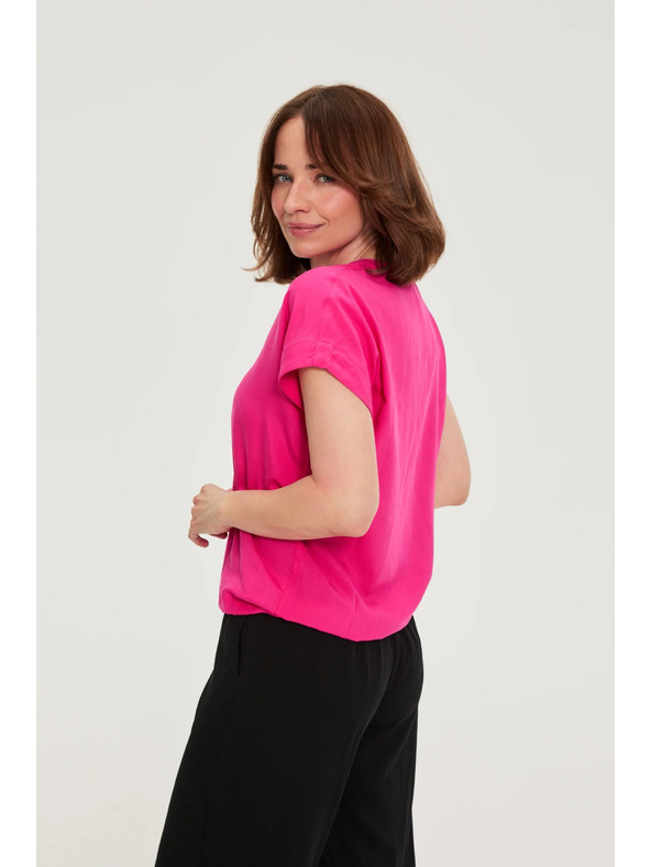 Moodo Риза от вискоза лилава Moodo