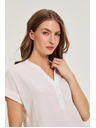 Moodo Бяла вискозна риза Moodo