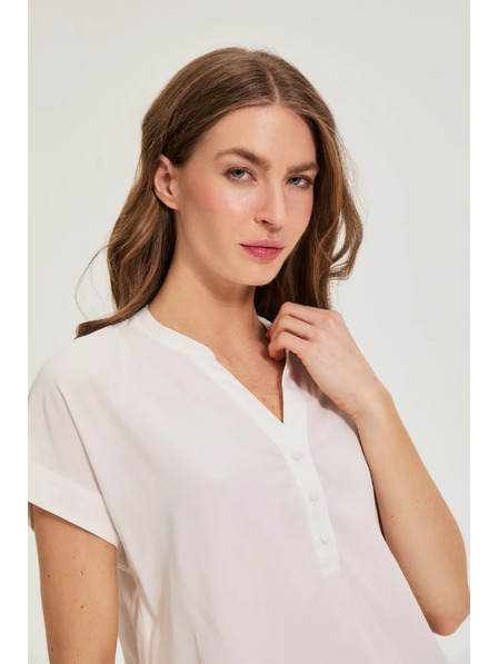 Moodo Бяла вискозна риза Moodo