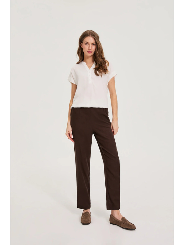 Moodo Бяла вискозна риза Moodo