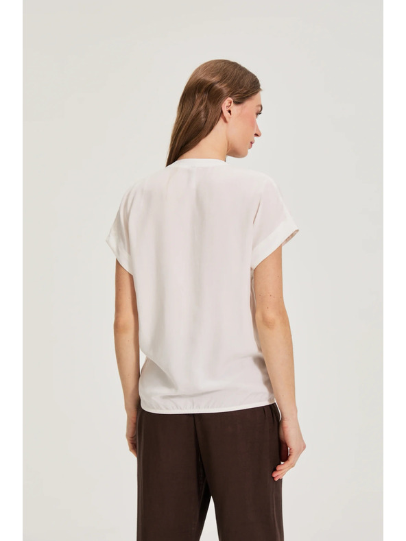 Moodo Бяла вискозна риза Moodo