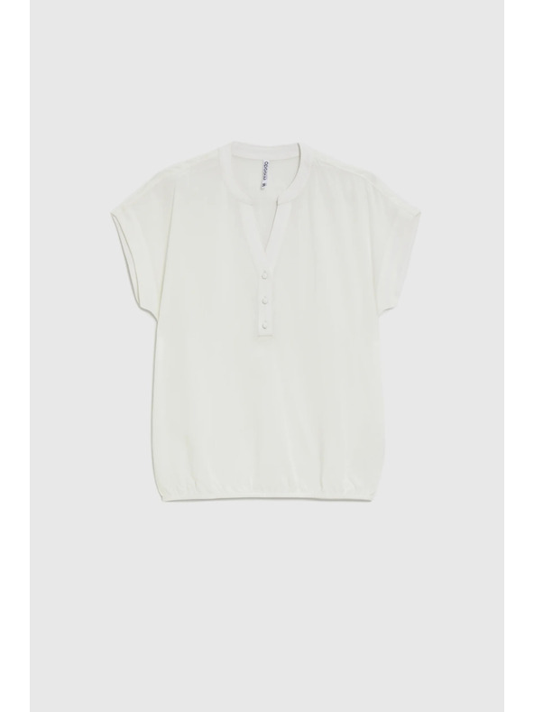 Moodo Бяла вискозна риза Moodo