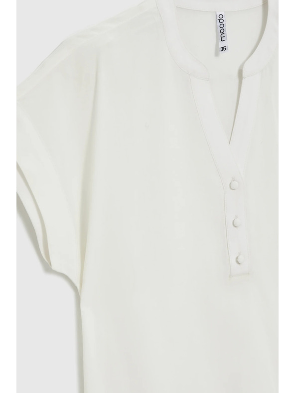 Moodo Бяла вискозна риза Moodo