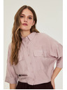 Moodo Вискозна риза розова Moodo