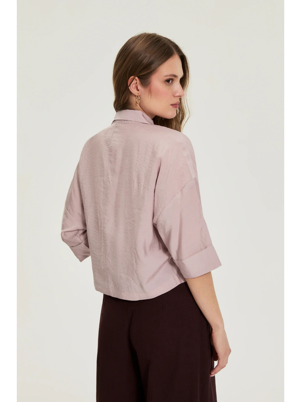 Moodo Вискозна риза розова Moodo