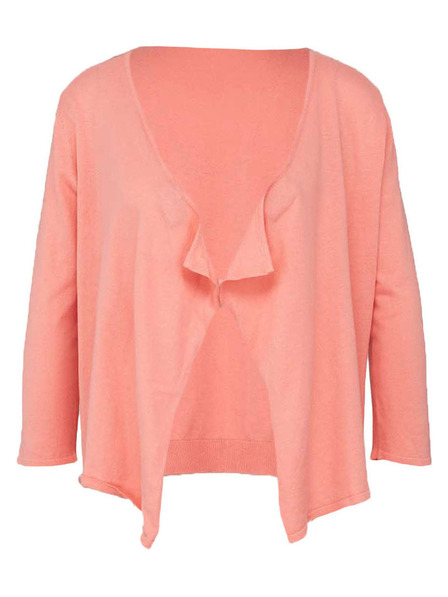 CAMAIEU Розов къс кардиган CAMAIEU