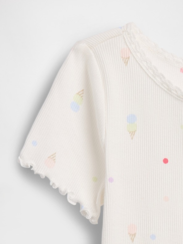 GAP Бебешка риза с ребра GAP