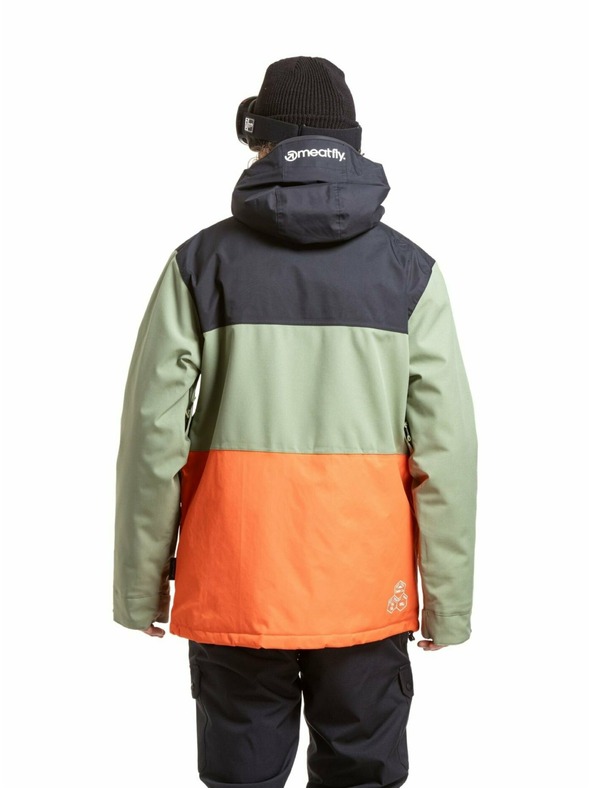 Meatfly Мeatfly мъжко ски и сноуборд яке Manifold Black / Orange