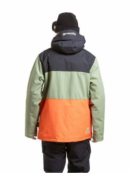 Meatfly Мeatfly мъжко ски и сноуборд яке Manifold Black / Orange