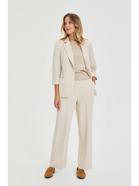 Moodo Бежово сако с 3/4 ръкави Moodo