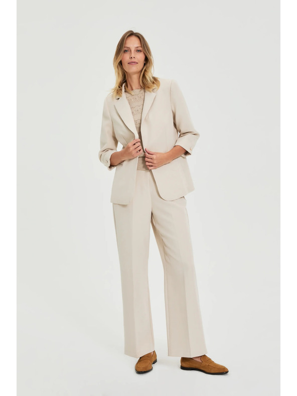 Moodo Бежово сако с 3/4 ръкави Moodo