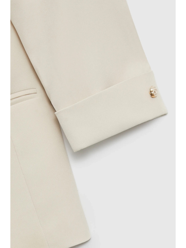 Moodo Бежово сако с 3/4 ръкави Moodo