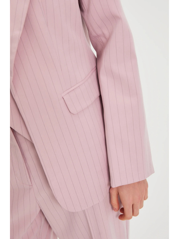 Moodo Сако в райета розово Moodo