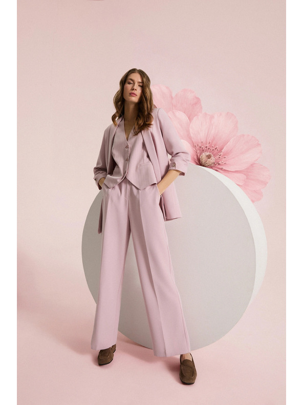 Moodo Сако в райета розово Moodo