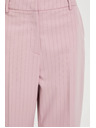 Moodo Панталони с фини райета розови Moodo
