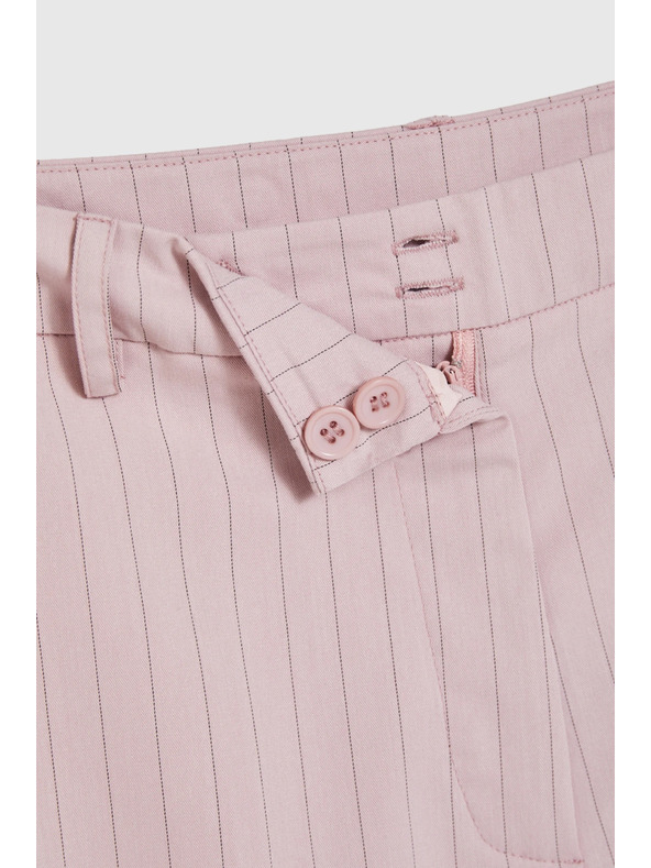 Moodo Панталони с фини райета розови Moodo