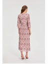 Moodo Плисирана рокля розова Moodo