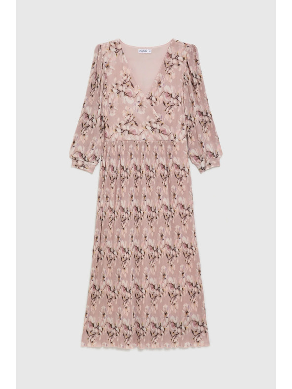 Moodo Плисирана рокля розова Moodo