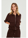 Moodo Якета с лен кафява Moodo
