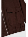 Moodo Якета с лен кафява Moodo
