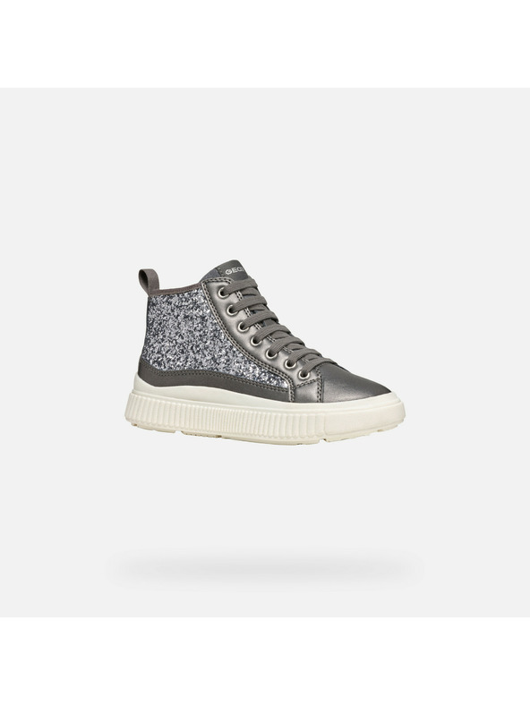 Geox Сребриста момичешка членкова обувка Geox Laquinny Girl