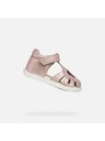 Geox Светлорозови детски сандали за първи стъпки Geox Sandal Macchia