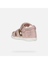 Geox Светлорозови детски сандали за първи стъпки Geox Sandal Macchia