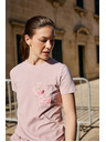 Moodo Тениска с джоб розова Moodo