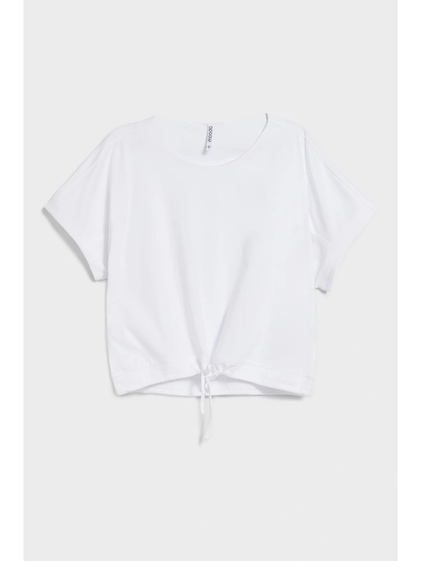 Moodo Тениска с връзване бяла Moodo