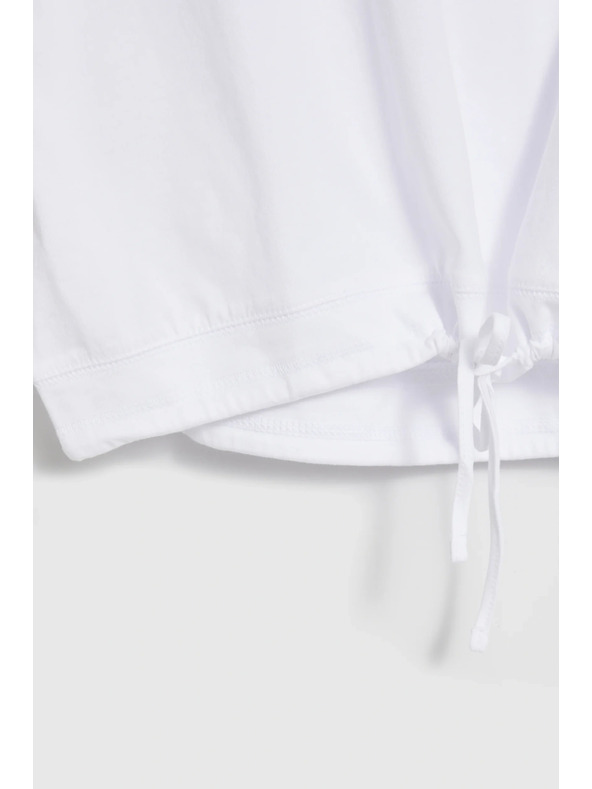 Moodo Тениска с връзване бяла Moodo