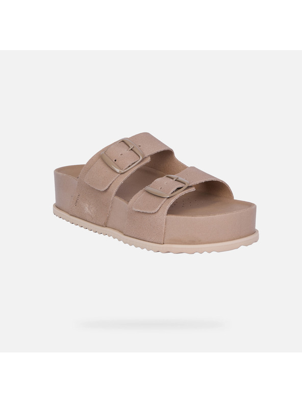 Geox Бежови дамски сандали Geox Sandybett High