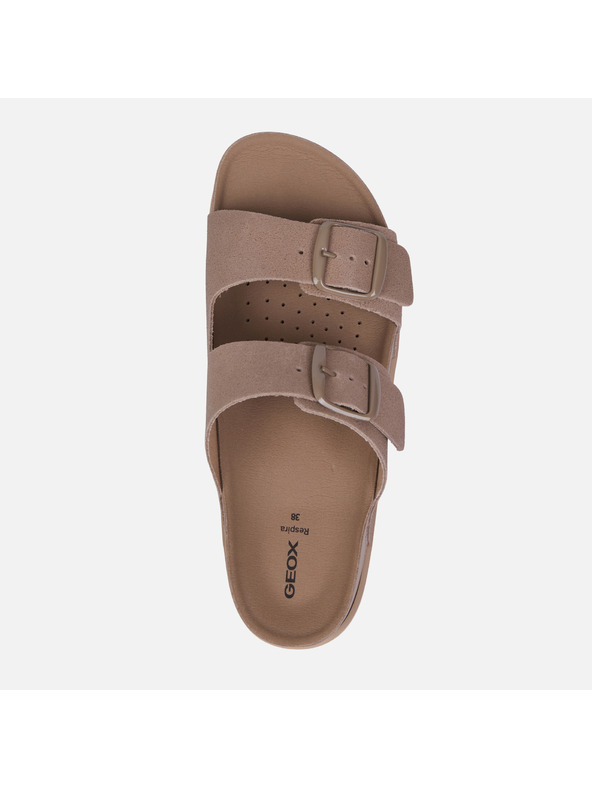 Geox Бежови дамски сандали Geox Sandybett High