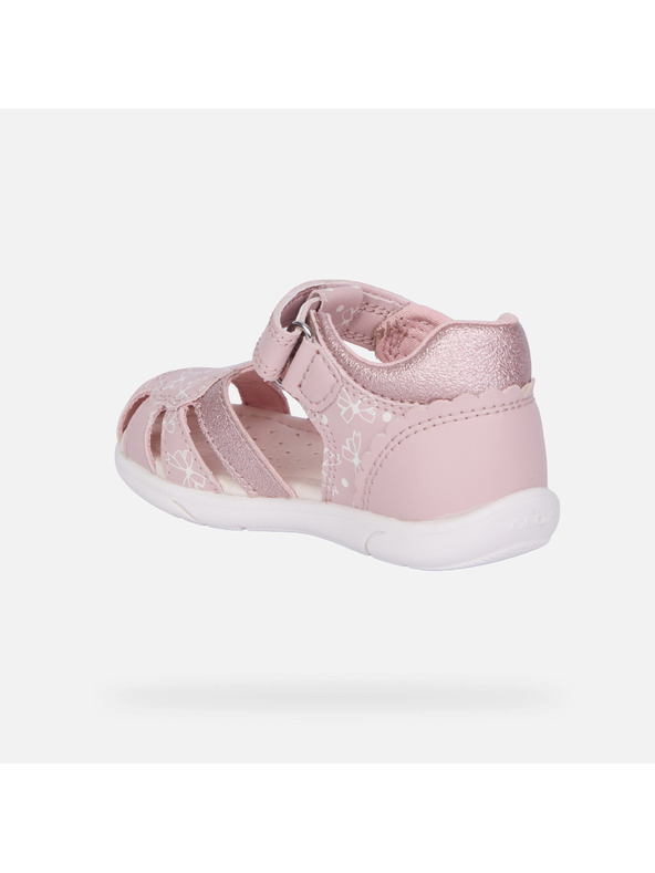 Geox Светлорозови детски сандали за първи крачки Geox Zapito