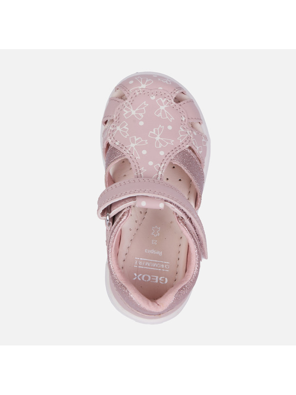 Geox Светлорозови детски сандали за първи крачки Geox Zapito
