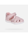 Geox Светлорозови детски сандали за първи крачки Geox Zapito