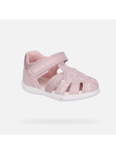 Geox Светлорозови детски сандали за първи крачки Geox Zapito
