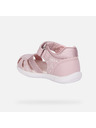 Geox Светлорозови детски сандали за първи крачки Geox Zapito