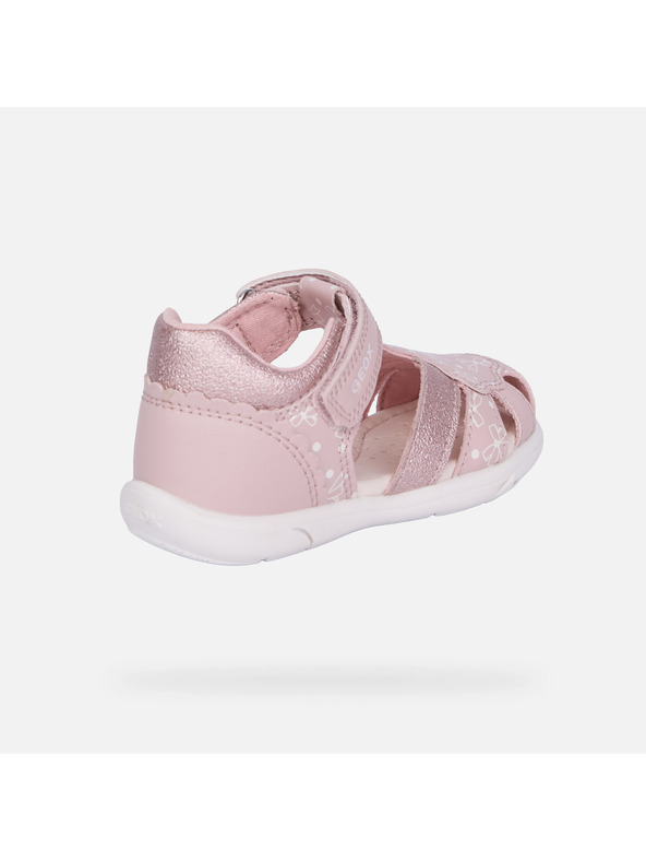 Geox Светлорозови детски сандали за първи крачки Geox Zapito