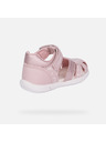 Geox Светлорозови детски сандали за първи крачки Geox Zapito
