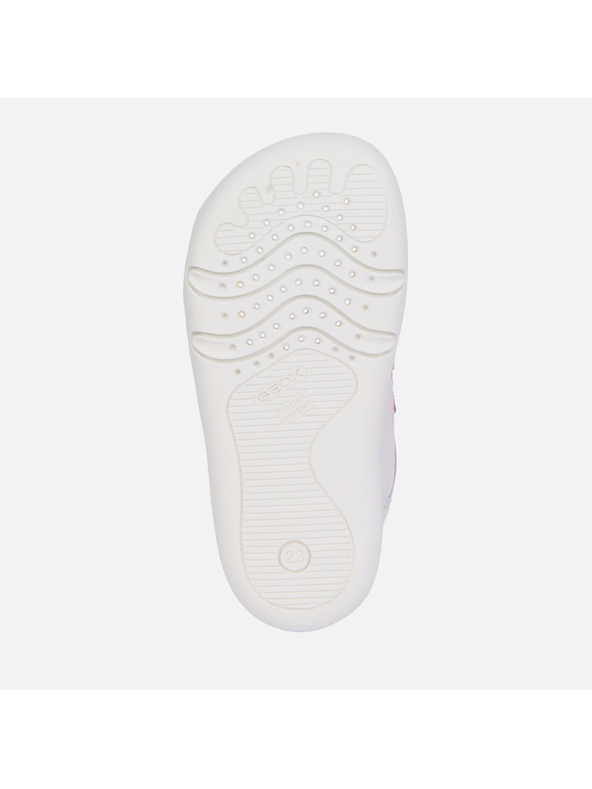 Geox Бели детски босоноги маратонки за първи крачки Geox Steppieup