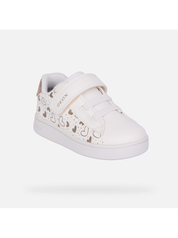 Geox Бели маратонки Geox Eclyper за момичета