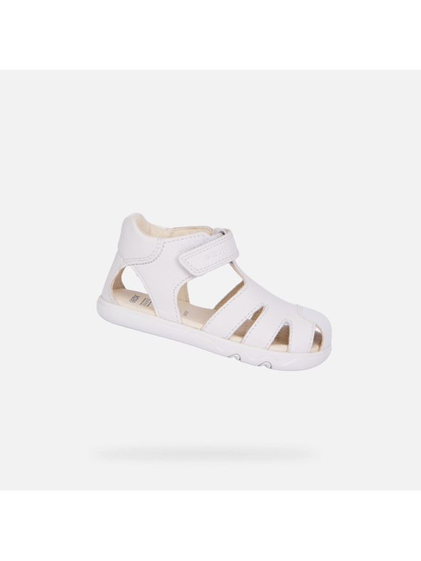 Geox Бели детски босоноги сандали за първи крачки Geox Steppieup