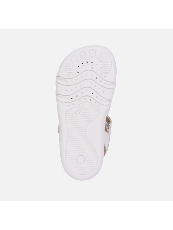 Geox Бели детски босоноги сандали за първи крачки Geox Steppieup