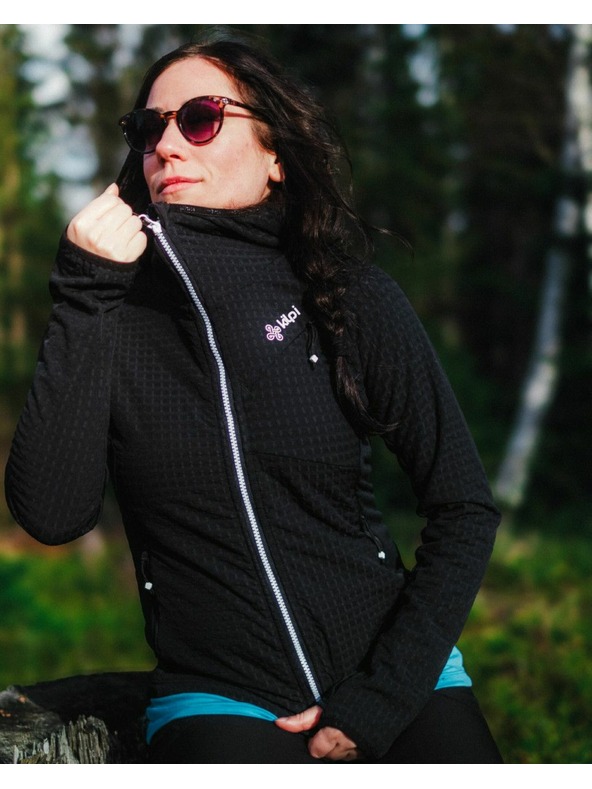 Kilpi Дамски полар суитшърт с качулка Kilpi FRENSIS-W Черен