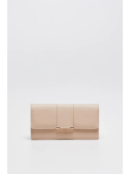 Moodo Голям бежов портфейл Moodo